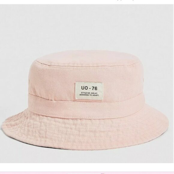 Urban outfitters Womens Utility Bucket Hat In Pink Rose - Picture 3 of 3